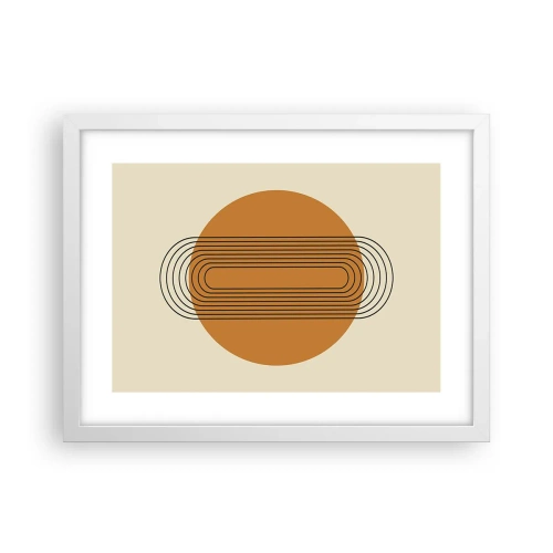 Poster in een witte lijst - Perfect plan - 40x30 cm