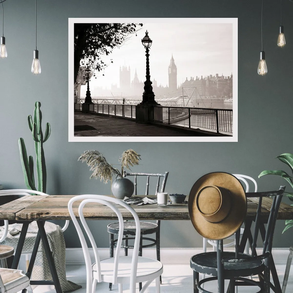 Poster - Ochtend in Londen - 100x70 cm