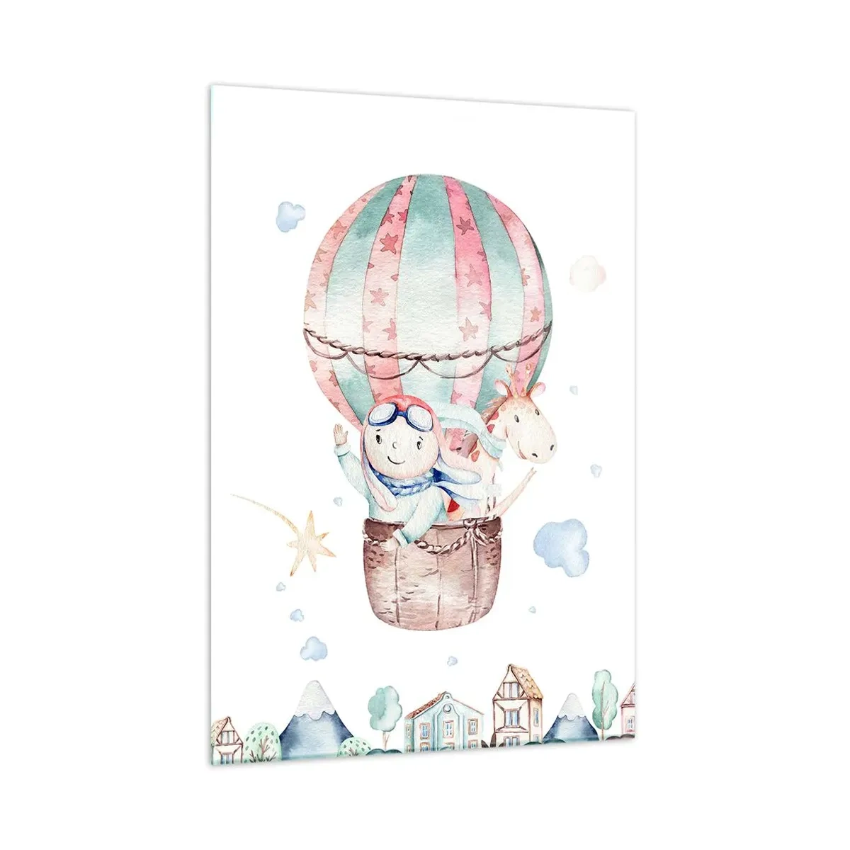 Schilderen op glas - We zijn zo terug! - 50x70 cm