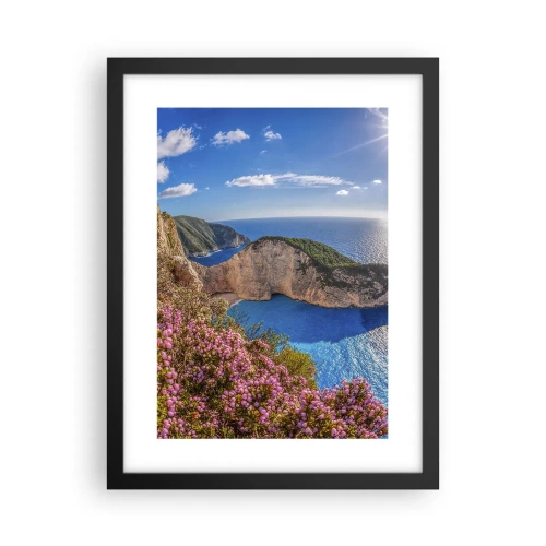 Poster in een zwarte lijst - Mijn geweldige Griekse vakantie - 30x40 cm