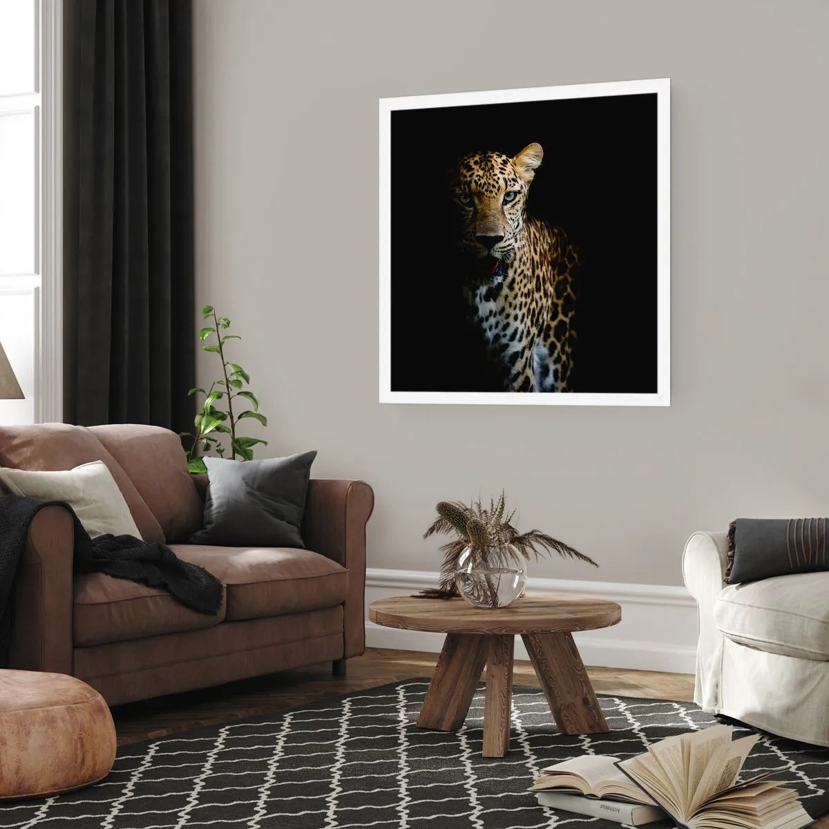 Poster - Donkere schoonheid - 30x30 cm
