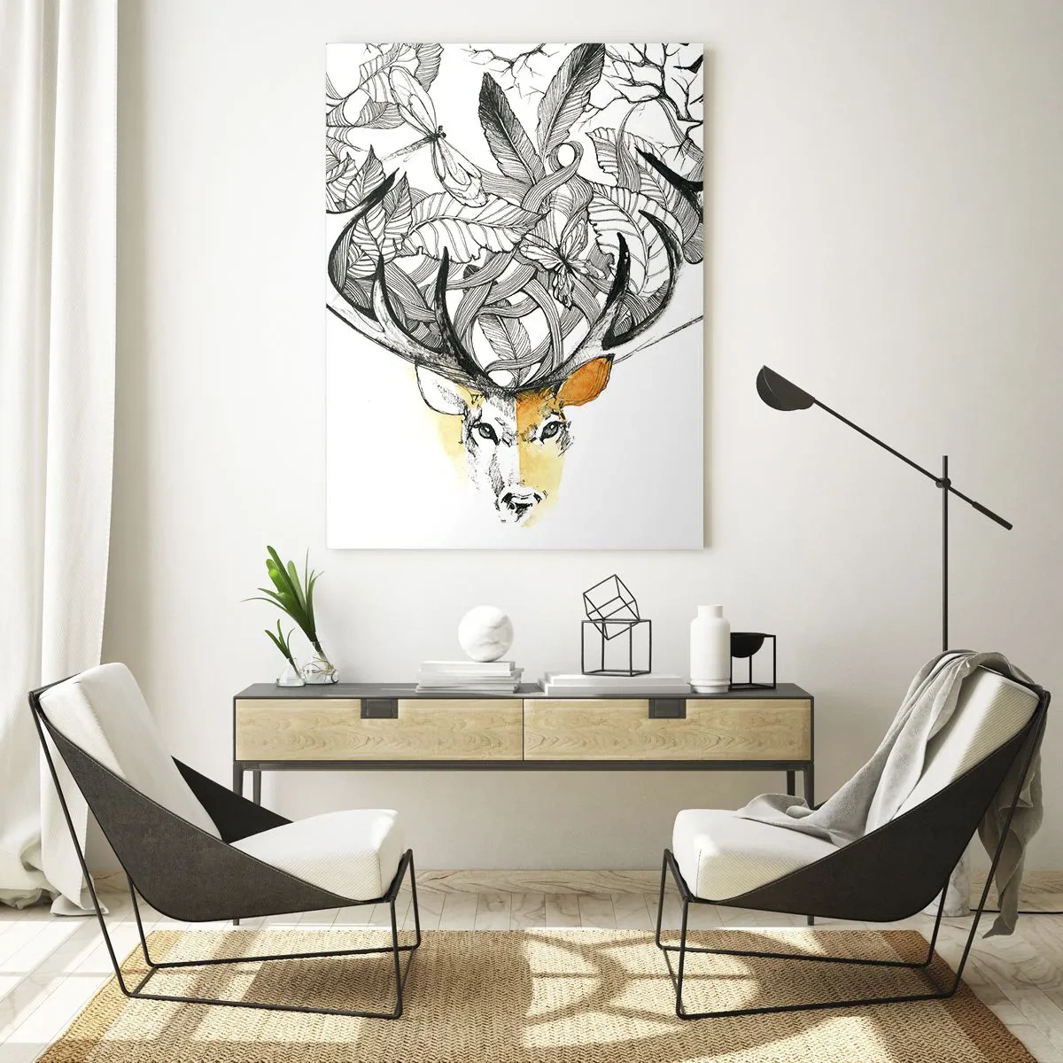 Schilderen op glas - Hoorns van overvloed - 50x70 cm