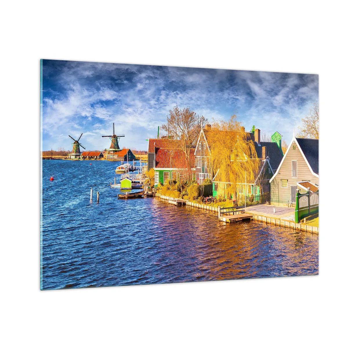 Schilderen op glas - Eeuwenlang geen verandering - 100x70 cm