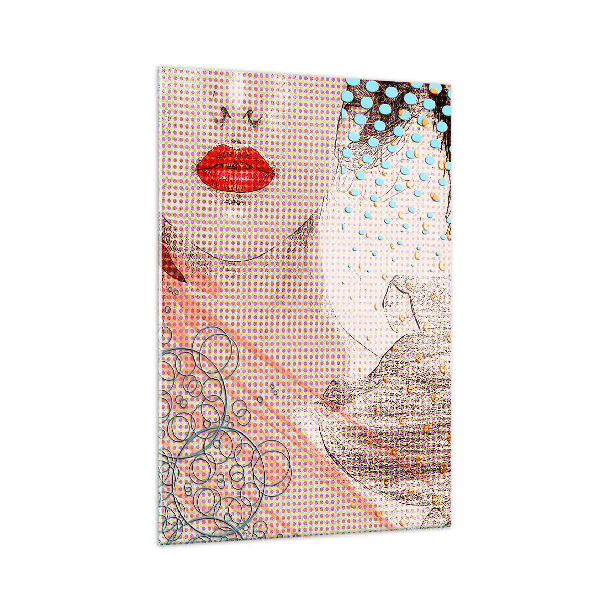 Schilderen op glas - Stripboek heroïne - 70x100 cm