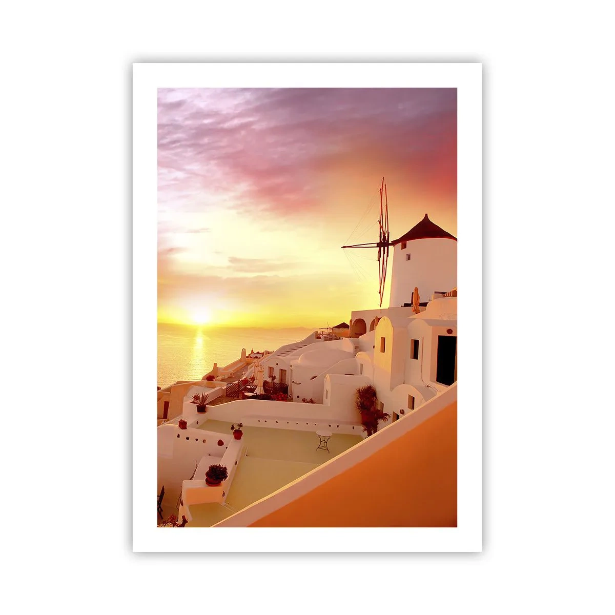 Poster - Spreiden in wit en goud  - 50x70 cm
