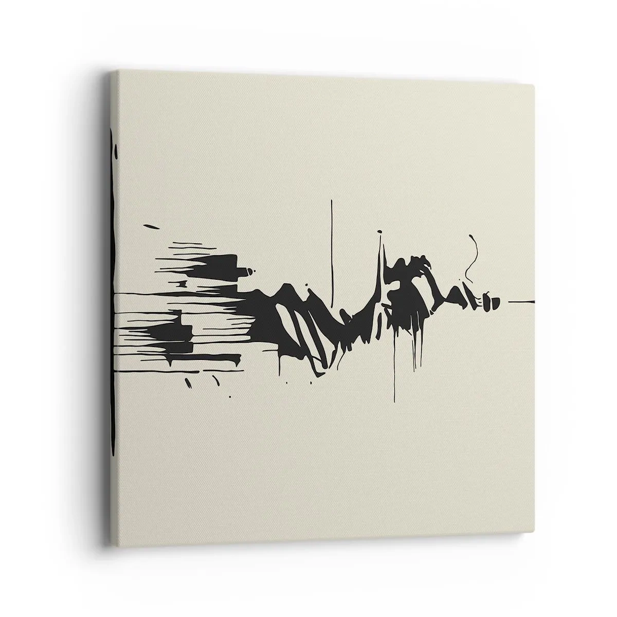 Schilderen op canvas - Overhaaste abstractie - 40x40 cm