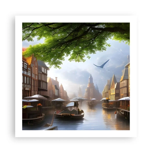 Poster - Hollands stadsbeeld - 60x60 cm