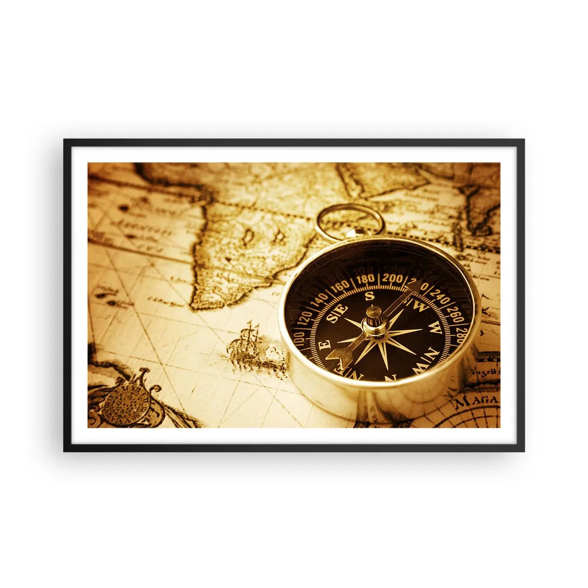 Poster in een zwarte lijst - Oost of west? - 91x61 cm