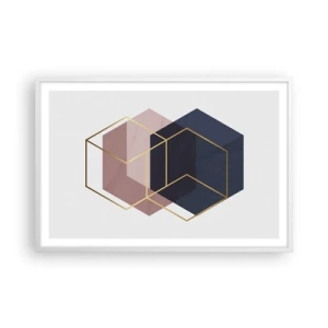 Poster in een witte lijst - De kracht van eenvoud - 91x61 cm