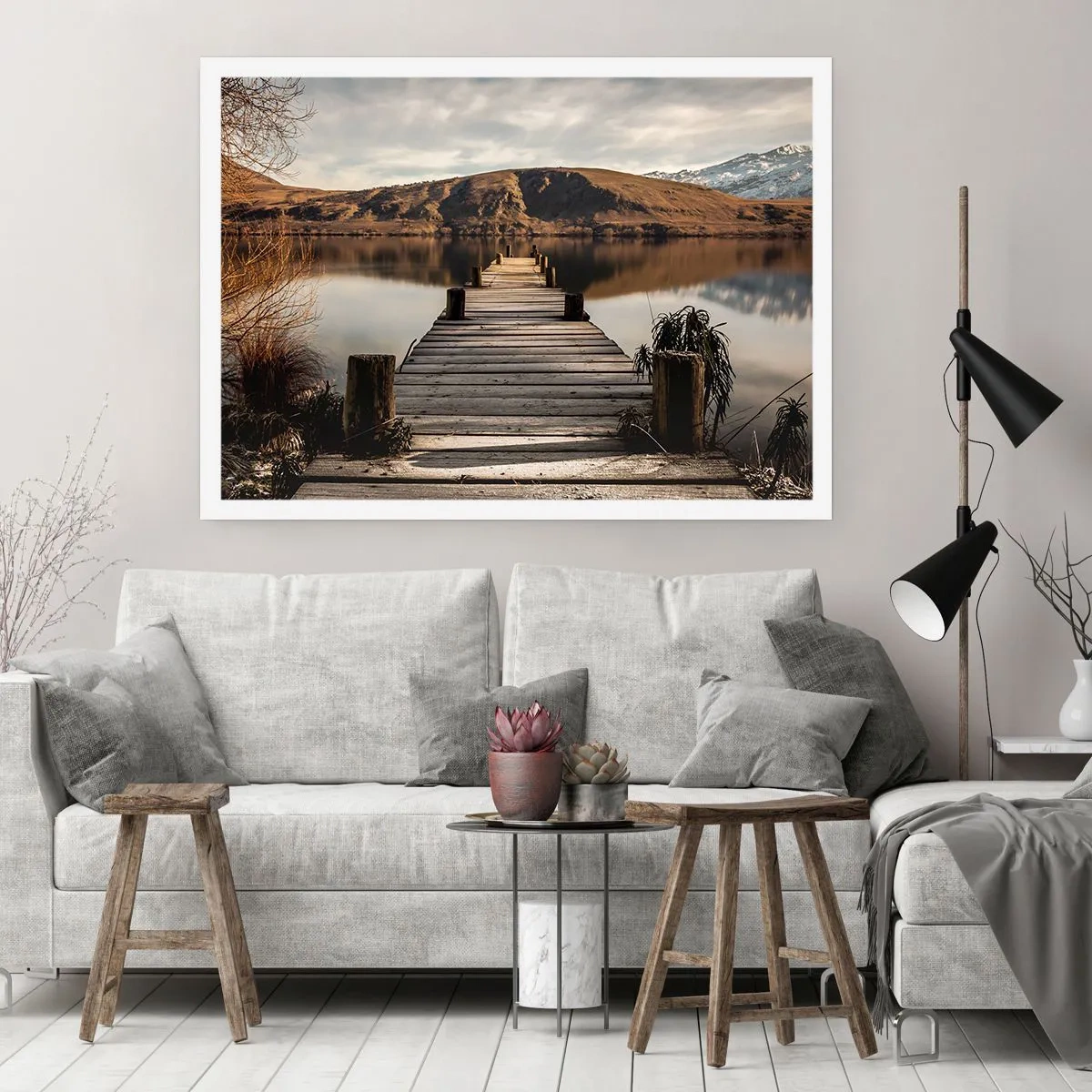 Poster - Landschap in stilte - 70x50 cm