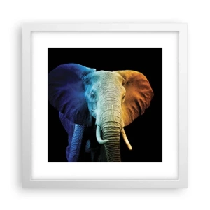 Poster in een witte lijst - Excentriek, niet raar - 30x30 cm