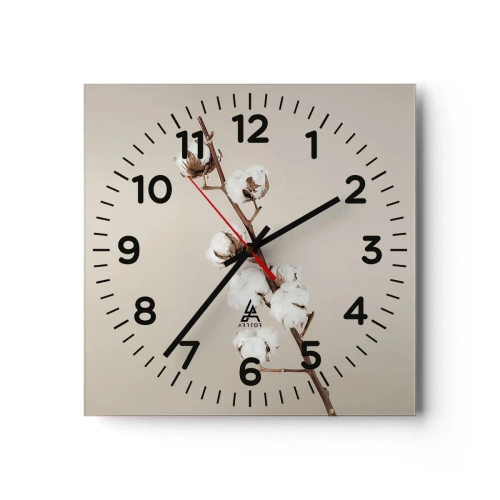Wandklok - Klok - Aan de bron van zachtheid - 30x30 cm