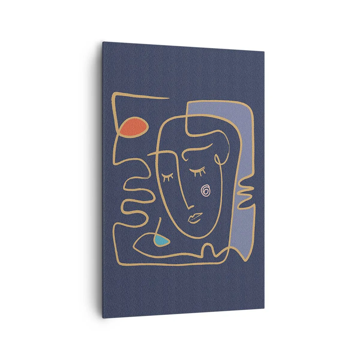 Schilderen op canvas - In nadenken - 80x120 cm