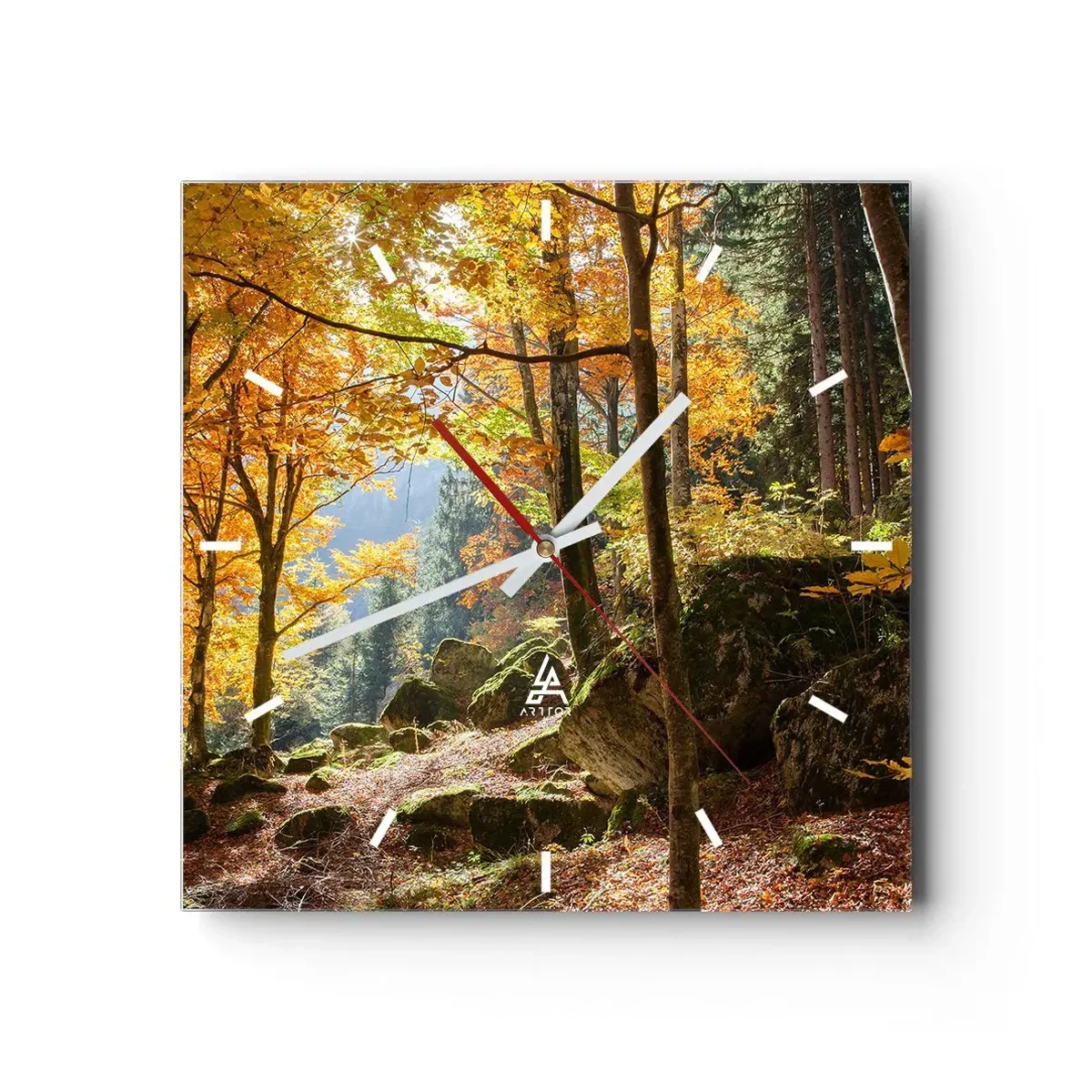 Wandklok - Klok - Tijd om te ontspannen - 30x30 cm