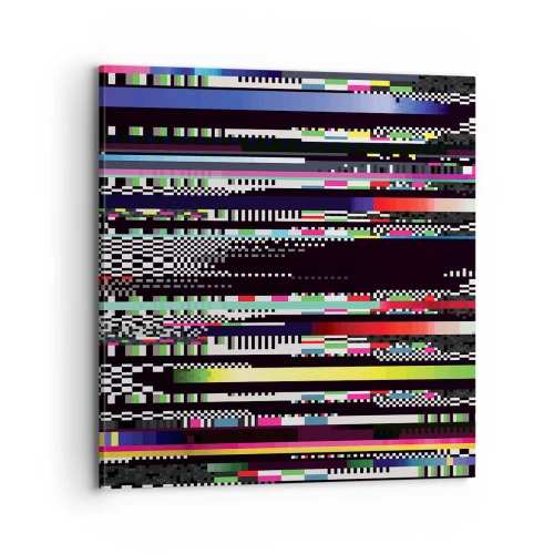 Schilderen op canvas - Het controlebeeld van de werkelijkheid - 70x70 cm