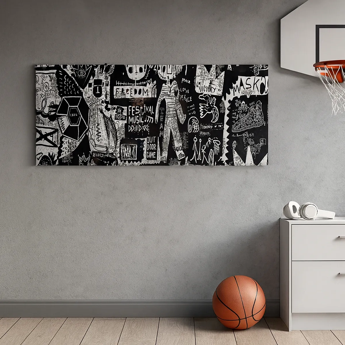 Schilderen op canvas - Geestelijke jeugd van wet en vreugde - 30x30 cm