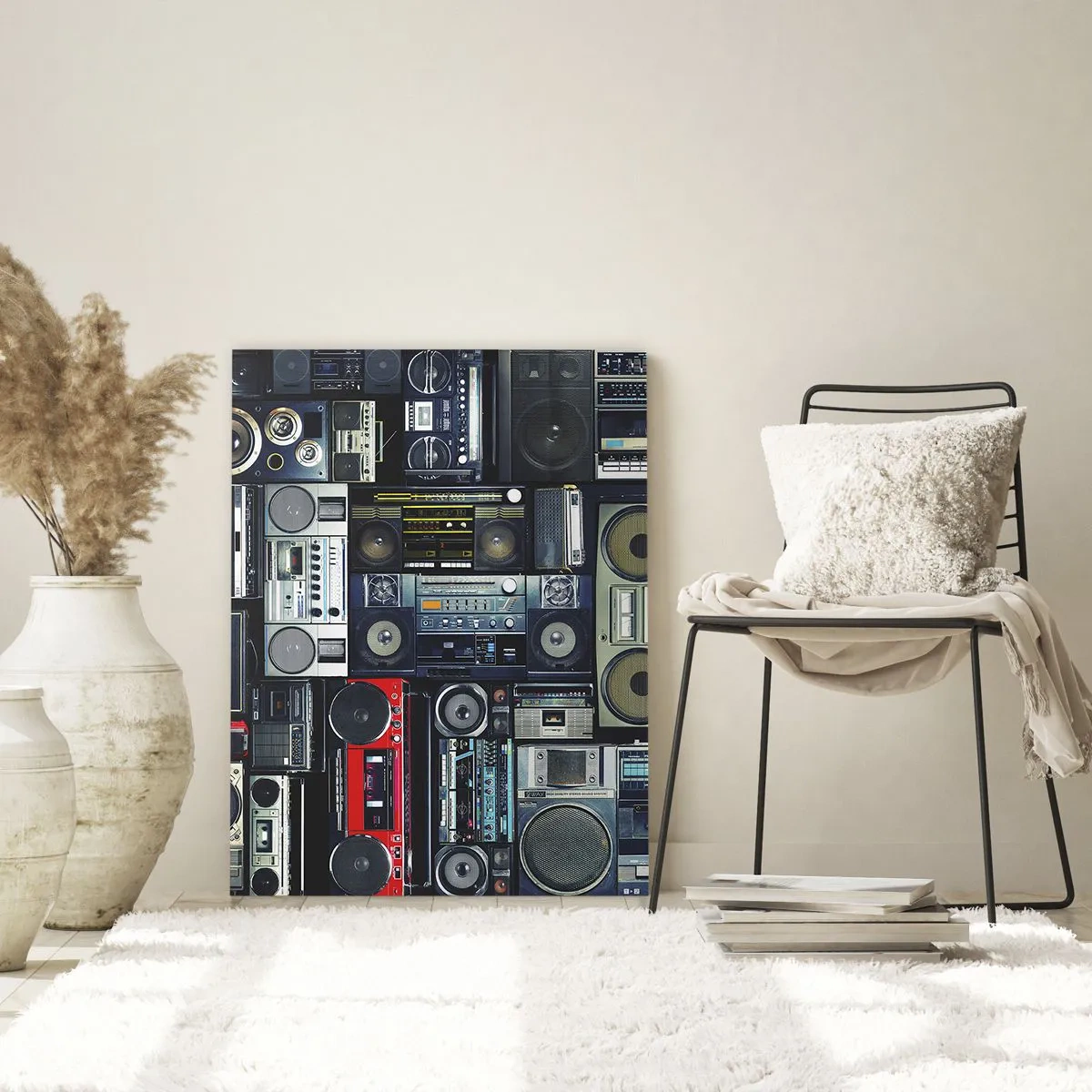 Schilderen op glas - Verlangen naar de jaren 80 - 80x120 cm