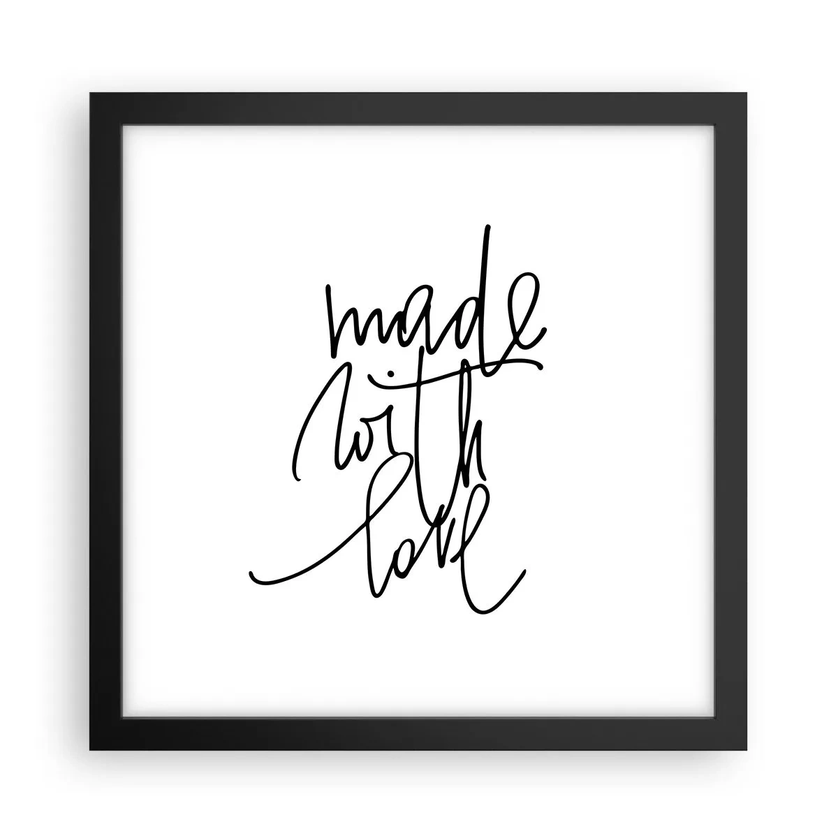 Poster in een zwarte lijst - Het beste merk - 30x30 cm