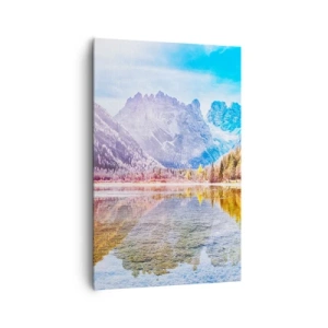 Schilderen op canvas - En het is al herfst in de bergen - 80x120 cm