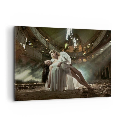 Schilderen op canvas - De geest van het oude theater - 100x70 cm