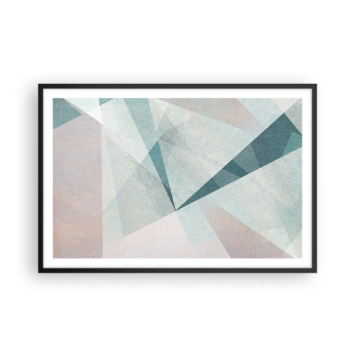 Poster in een zwarte lijst - Makkelijk maar dynamisch - 91x61 cm