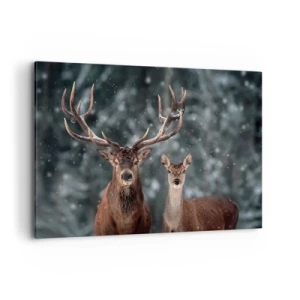 Schilderen op canvas - Heer van het bos met zijn vrouw - 100x70 cm