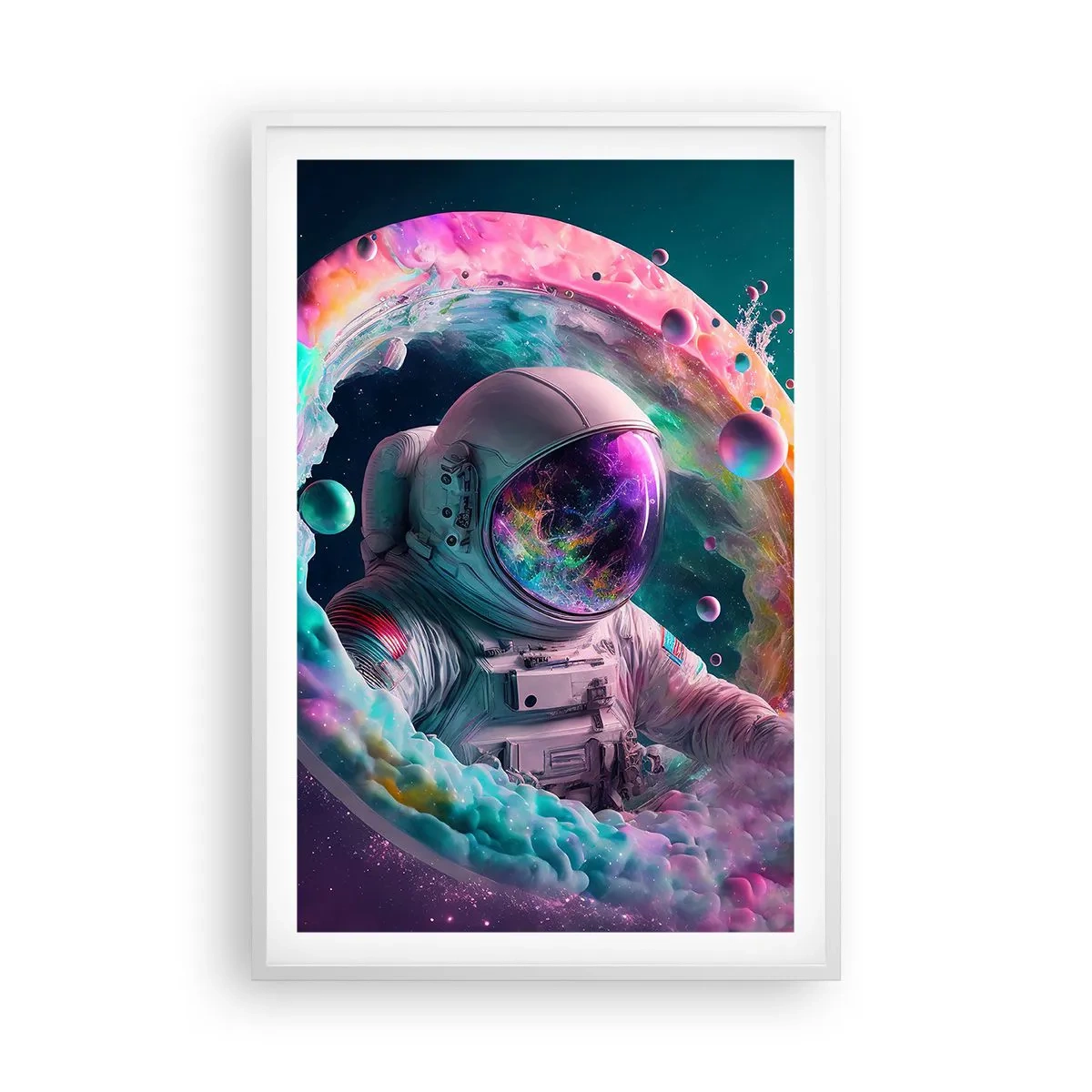 Poster in een witte lijst - Sterrenpoort - 61x91 cm