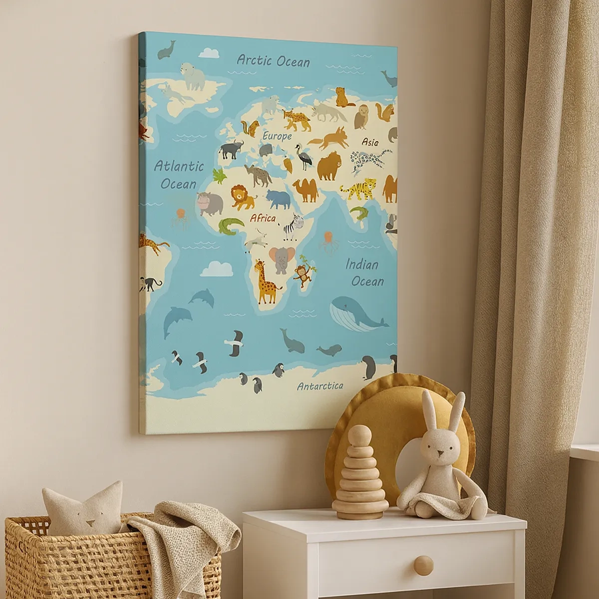 Schilderen op canvas - Goede buren - 50x70 cm