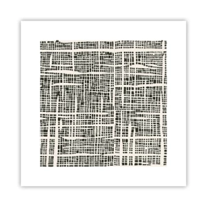 Poster - Geweven compositie - 30x30 cm