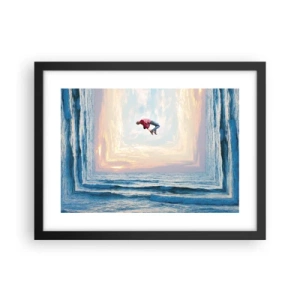 Poster in een zwarte lijst - Naar een andere dimensie - 40x30 cm