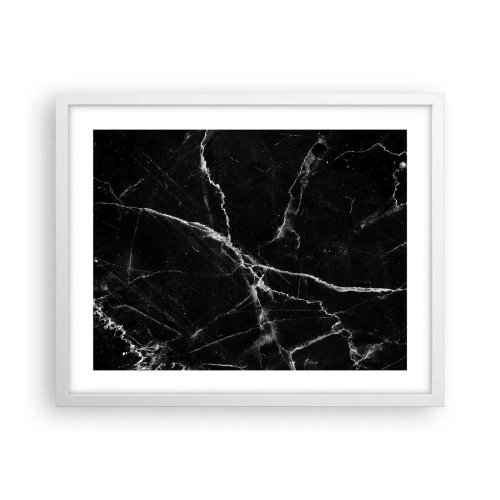 Poster in een witte lijst - Het geheime leven van steen - 50x40 cm