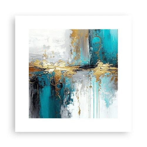 Poster - Alles vloeit - 30x30 cm