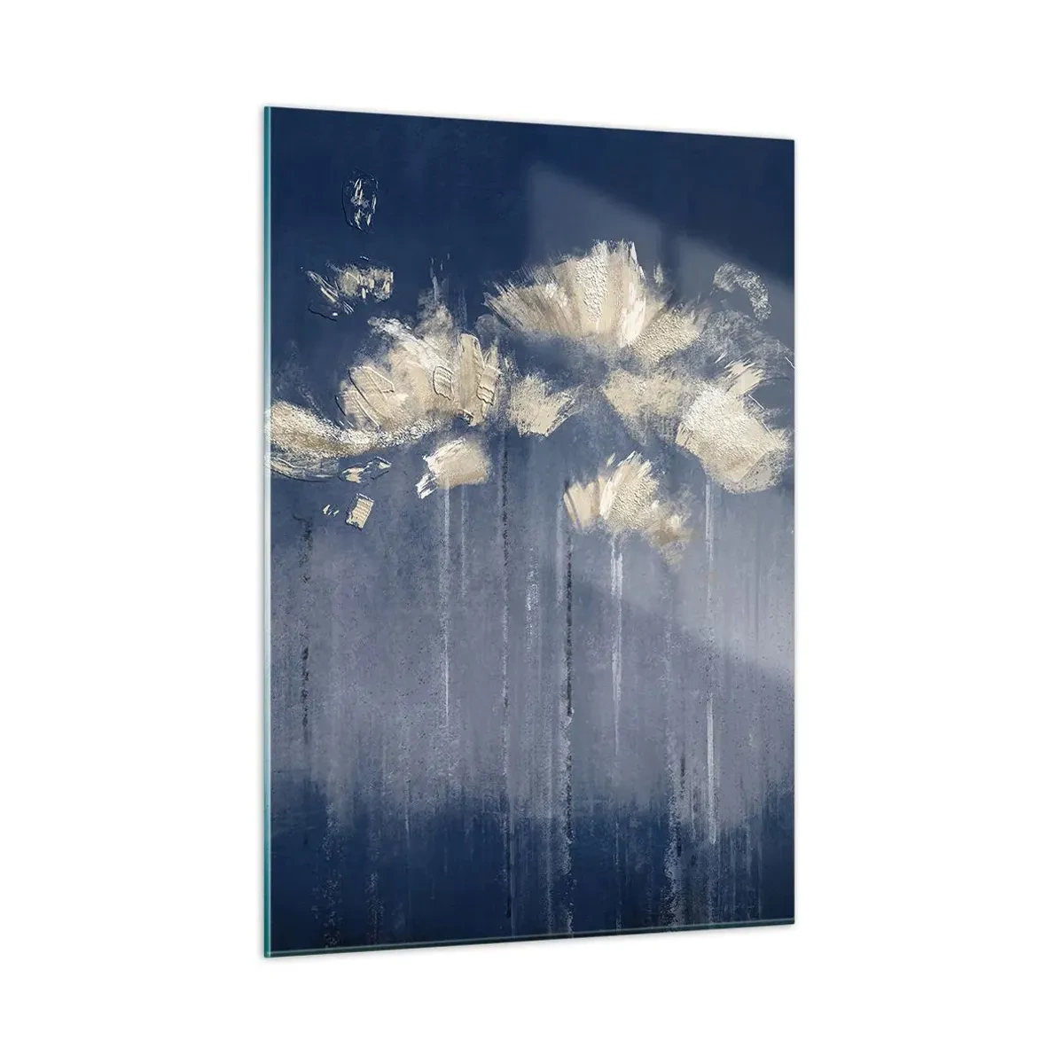 Schilderen op glas - Als bloemblaadjes in de wind - 50x70 cm
