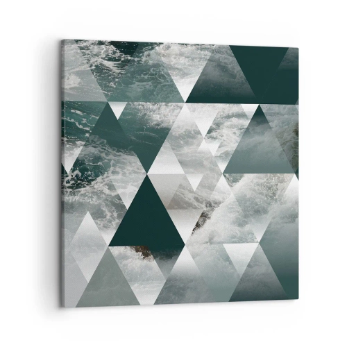 Schilderen op canvas - Kristal perspectief - 50x50 cm