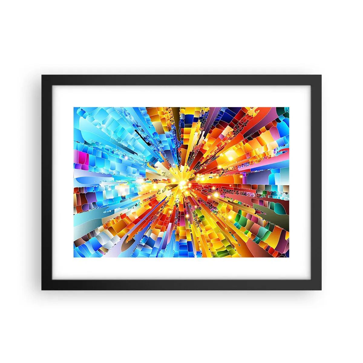 Poster in een zwarte lijst - In medias res - 40x30 cm