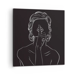 Schilderen op canvas - Schoonheid bloeit in stilte - 50x50 cm