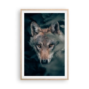 Een poster in een licht eiken lijst - Jager - 61x91 cm