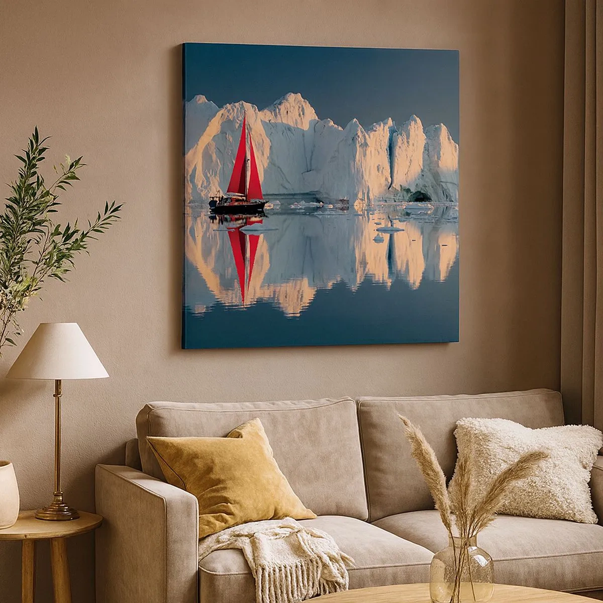 Schilderen op canvas - Aan de rand van de wereld - 30x30 cm