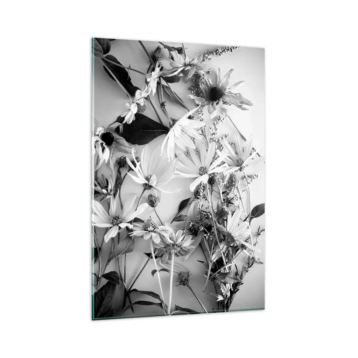 Schilderen op glas - Niet-boeket bloemen - 80x120 cm