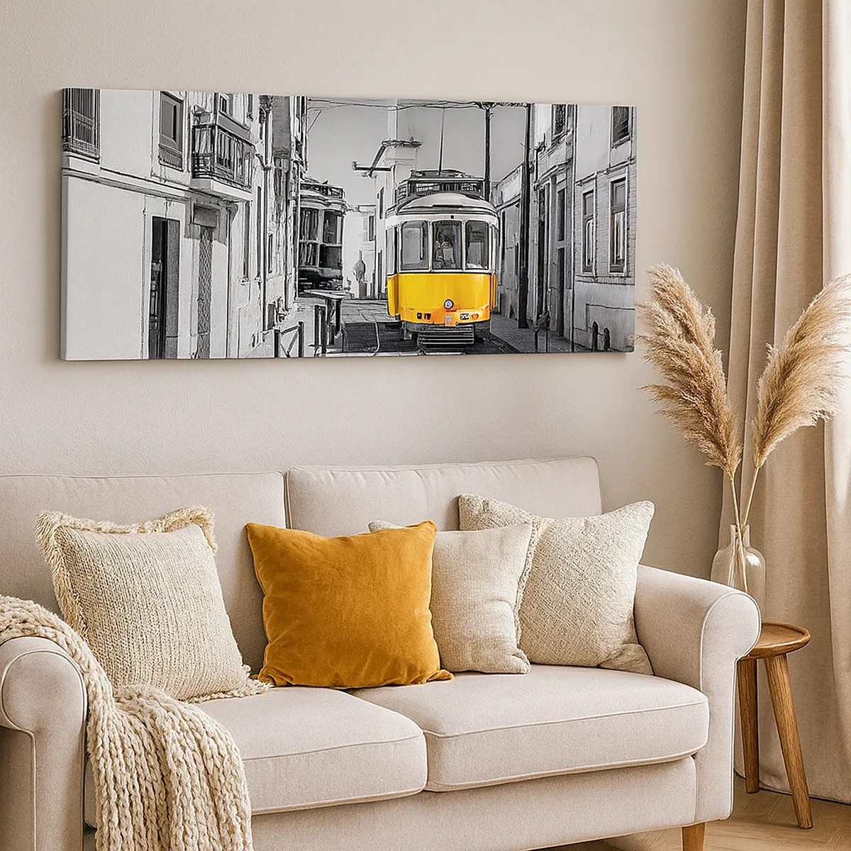 Schilderen op canvas - De geest van Lissabon - 30x30 cm