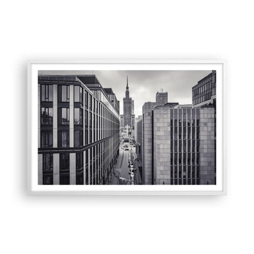 Poster in een witte lijst - Warschau vallei - 91x61 cm