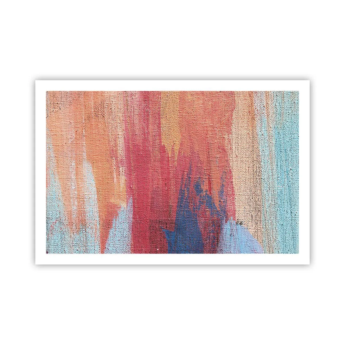 Poster - Ren door de regenboog - 91x61 cm