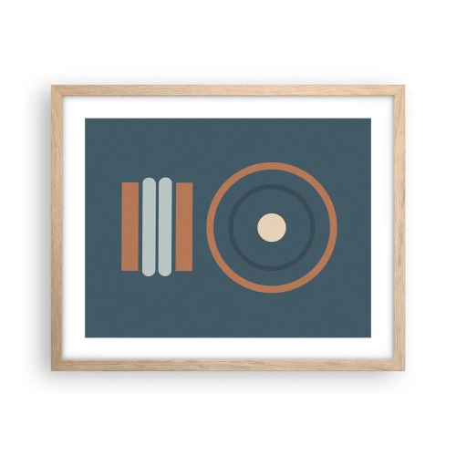 Een poster in een licht eiken lijst - De essentie van dingen - 50x40 cm