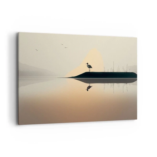 Schilderen op canvas - Heer op het meer - 100x70 cm