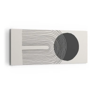 Schilderen op canvas - Bibberen en vertrouwen - 100x40 cm