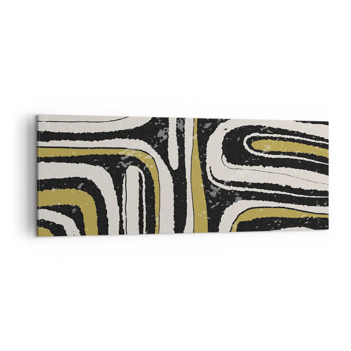 Schilderen op canvas - Compositie: wegen en steegjes - 140x50 cm