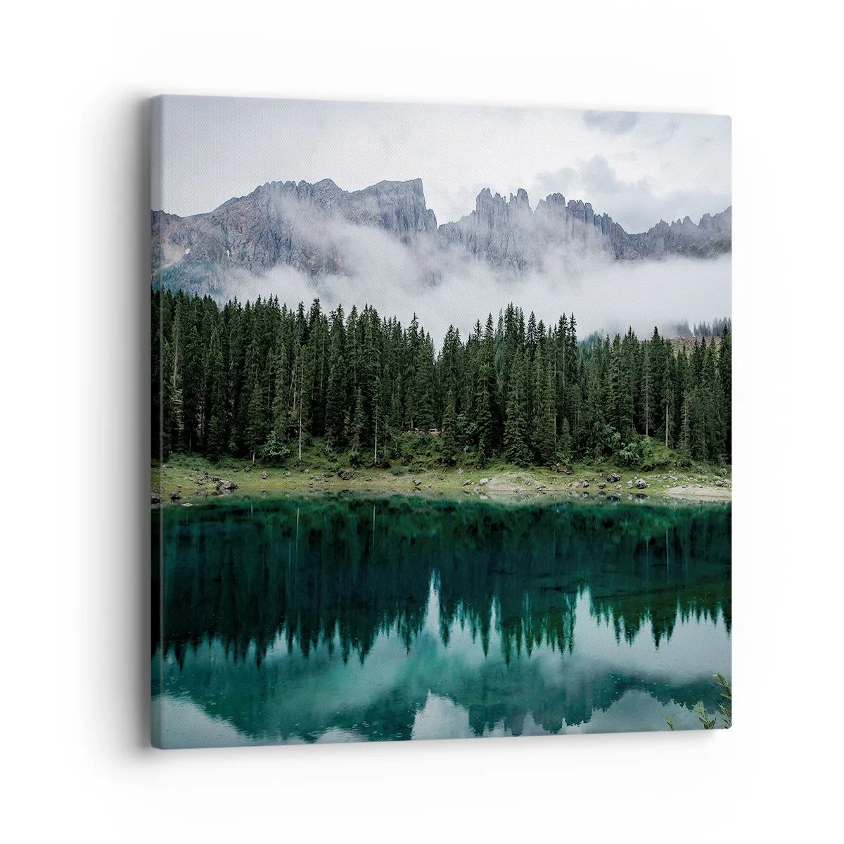 Schilderen op canvas - Stil, stil, laten we het drinkwater niet wakker maken... - 40x40 cm