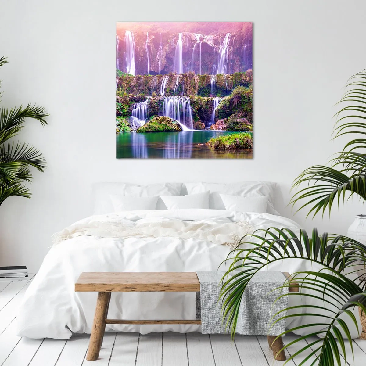 Schilderen op canvas - Trap naar de hemel - 70x70 cm