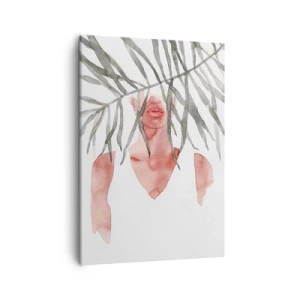 Schilderen op canvas - Vrouwe van de tropen - 50x70 cm