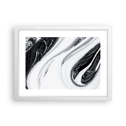 Poster in een witte lijst - Een combinatie van tegenstellingen - 40x30 cm